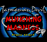 Tazmanian Devil Title Screen